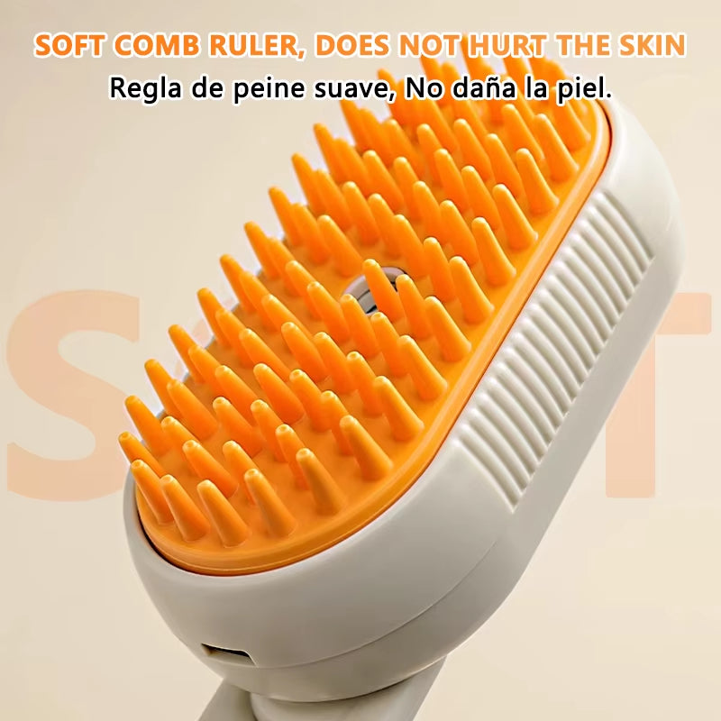 Steam Brush for Cat Dog Comb Electric Spray Removes Hair Cat Brush Soft Silicone Massage Grooming Comb Pet Accessories Supplies