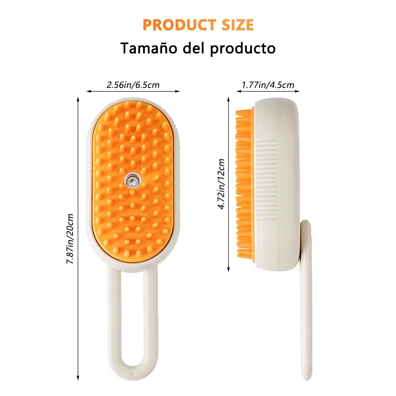 Steam Brush for Cat Dog Comb Electric Spray Removes Hair Cat Brush Soft Silicone Massage Grooming Comb Pet Accessories Supplies