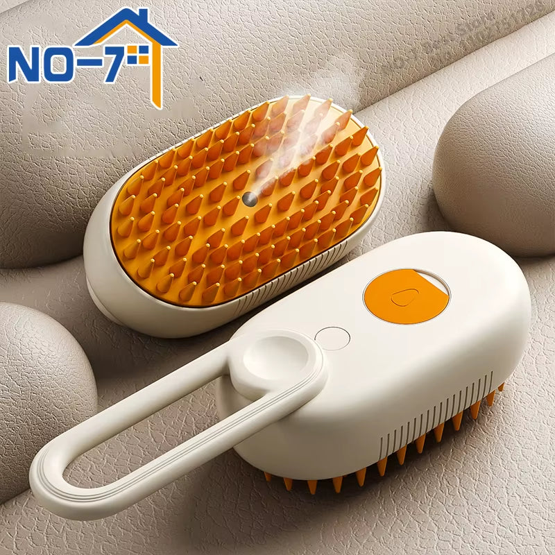 Steam Brush for Cat Dog Comb Electric Spray Removes Hair Cat Brush Soft Silicone Massage Grooming Comb Pet Accessories Supplies